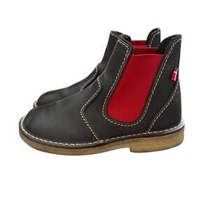 DuckFeet Roskilde Slate/Red Ankle Boots Size 39 US 8.5-9